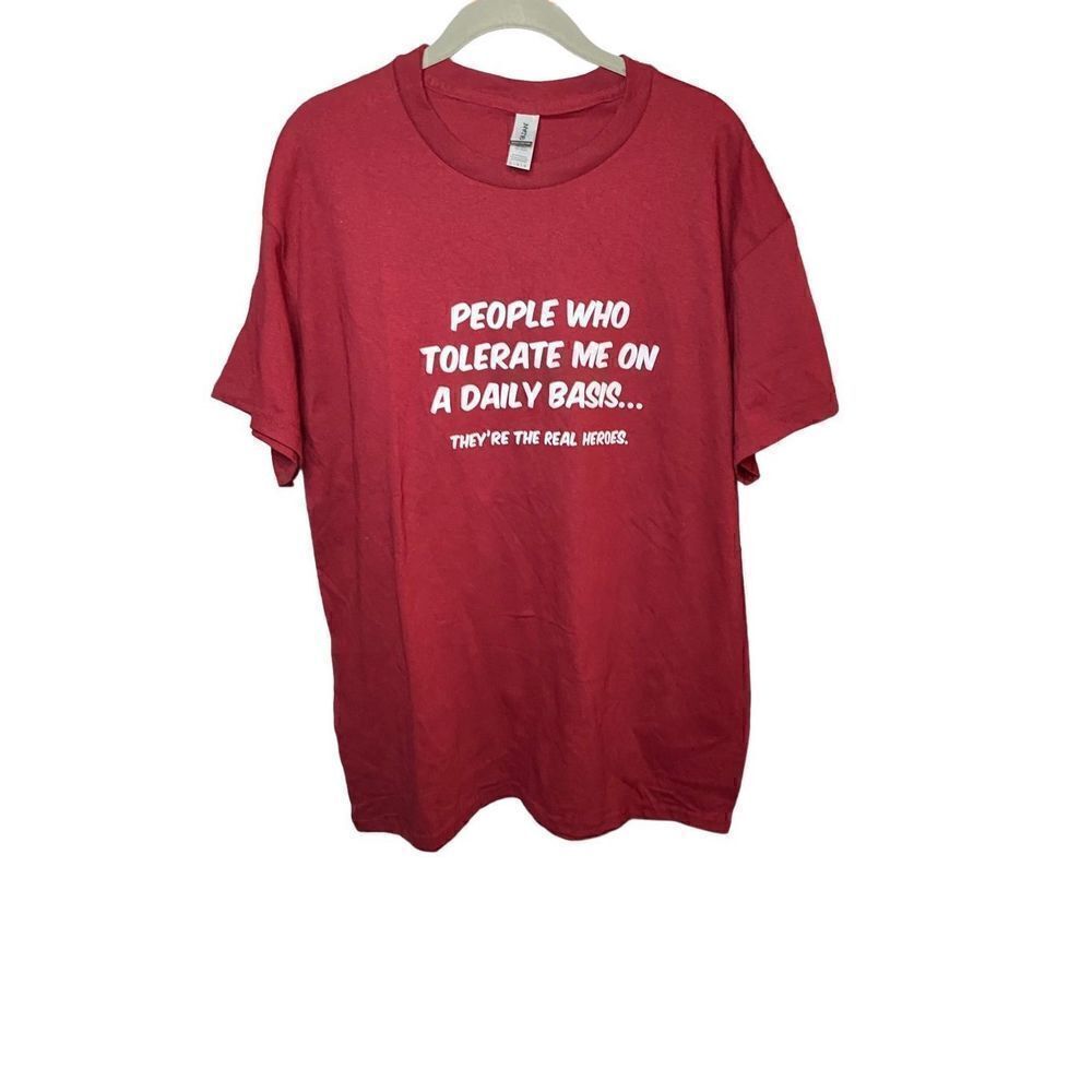 people who tolerate me unisex short sleeve, T-shirt, ￼size large ￼